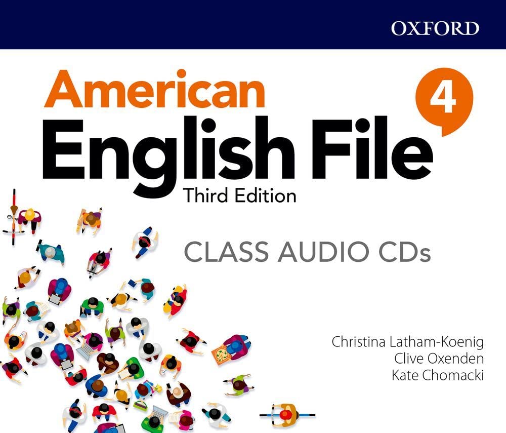American English File Level 4 Class Audio CDs,Used