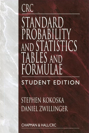 CRC Standard Probability and Statistics Tables and Formulae, Student Edition,Used
