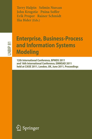 Enterprise, BusinessProcess and Information Systems Modeling: 12th International Conference, BPMDS 2011, and 16th International,Used