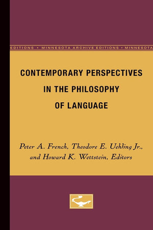Contemporary Perspectives In The Philosophy Of Language (Minnesota Archive Editions),Used