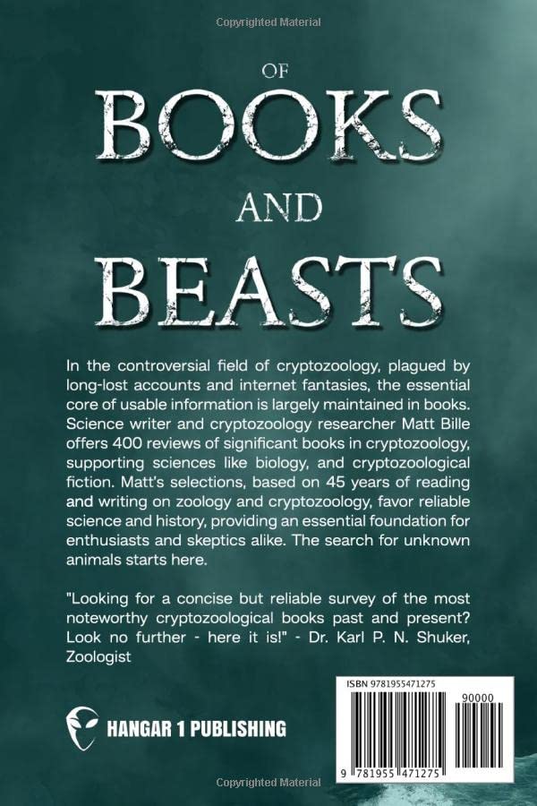 Of Books and Beasts: A Cryptozoologists Library (Hangar 1 Publishings Cryptozoology Books),Used