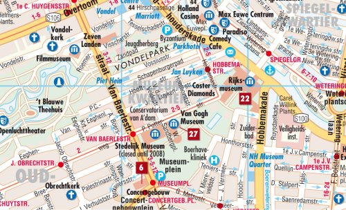 Laminated Amsterdam Map by Borch (English Edition),Used