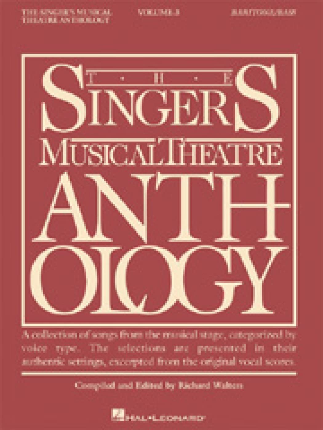 The Singer's Musical Theatre Anthology  Volume 3: Baritone/Bass Book Only (Singer's Musical Theatre Anthology (Songbooks)),Used