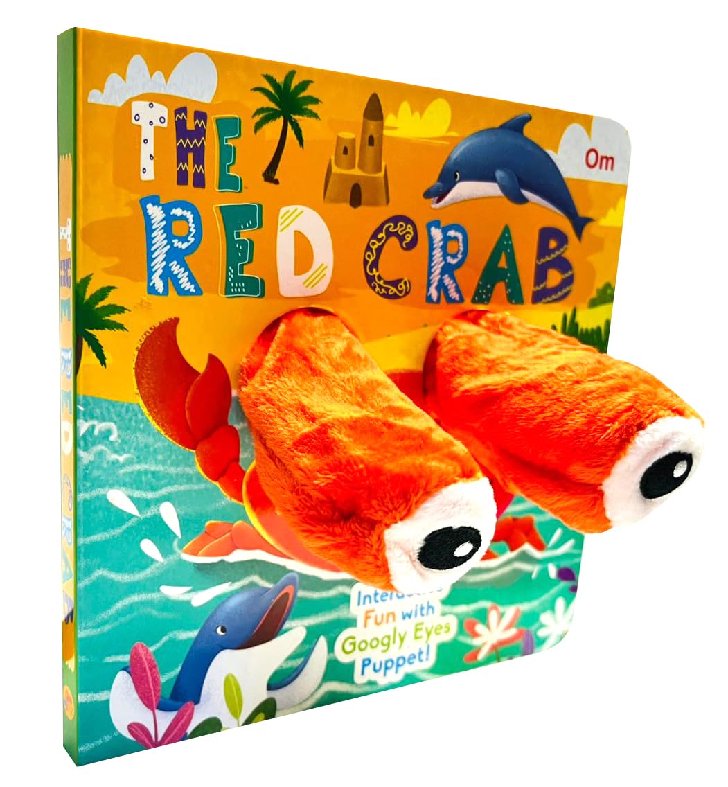 The Red Crab Googly Eyes Finger Puppet Book For Children: Animal Finger Puppet Board Book For Babies | Fun Interactive Crab Toy Book | Touch And Play Story | Animal-Themed Picture Book For Kids