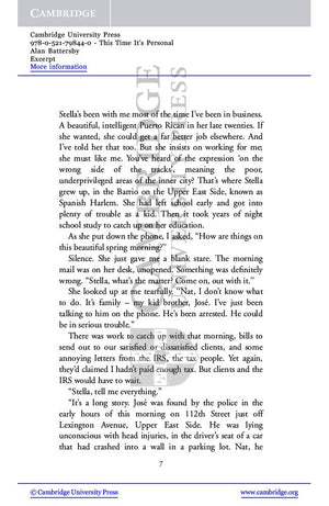 This Time It'S Personal Level 6 (Cambridge English Readers),New