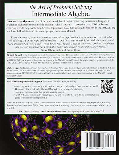 Intermediate Algebra: Art of Problem Solving,Used