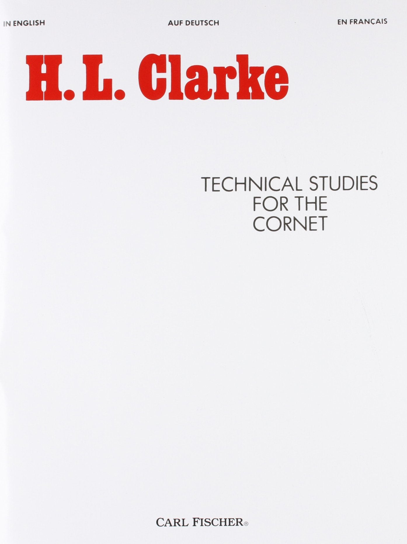 O2280  Technical Studies for the Cornet  (English, German and French Edition),New