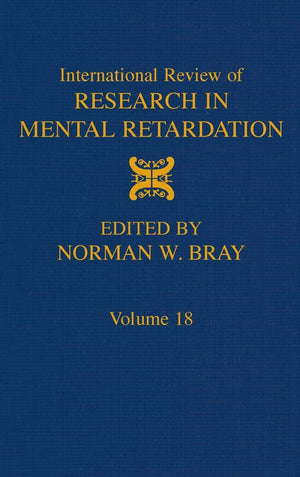 International Review of Research in Mental Retardation (Volume 18),Used