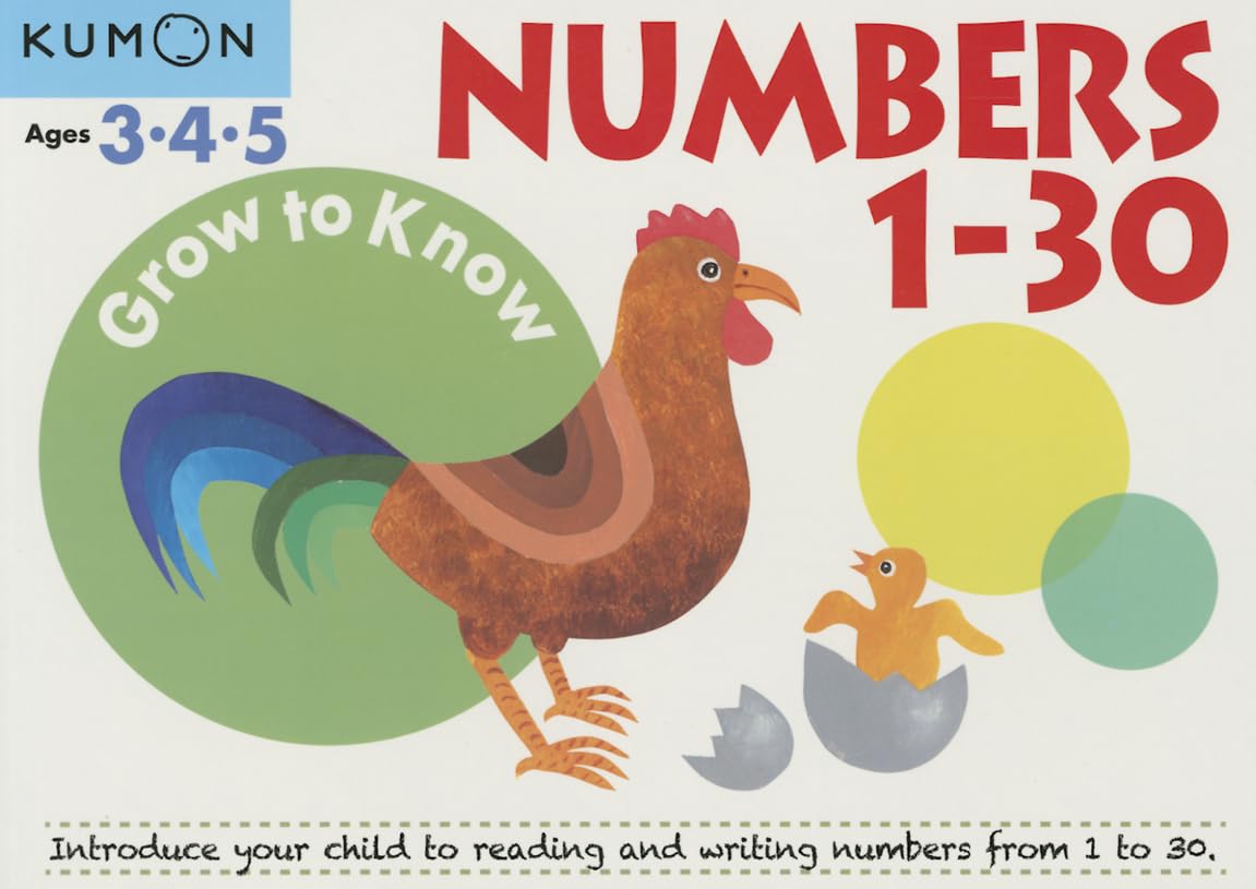Kumon GrowToKnow: Numbers 130 (Grow to Know Workbooks),New