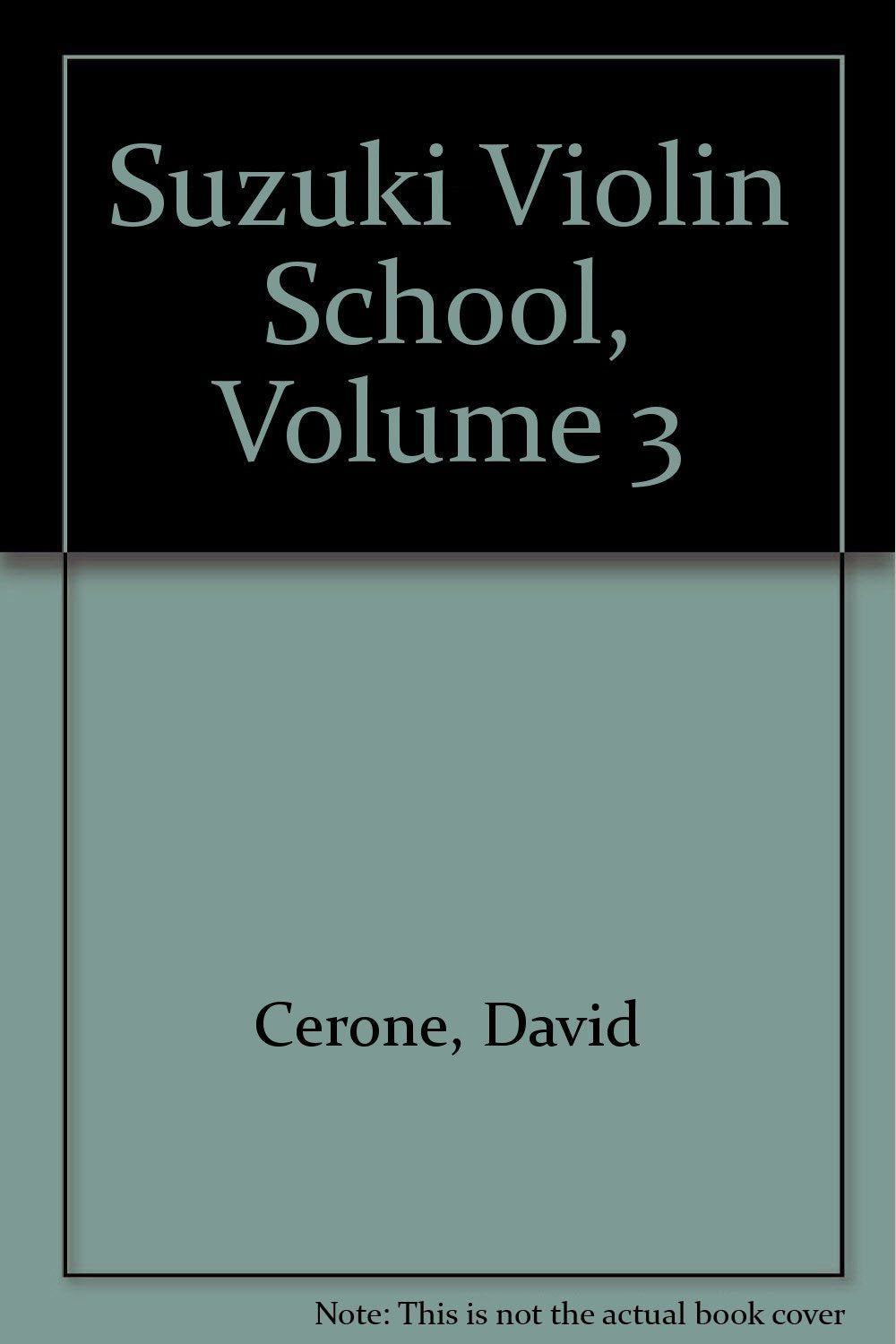 Suzuki Violin School, Vol 3: Cassette,Used