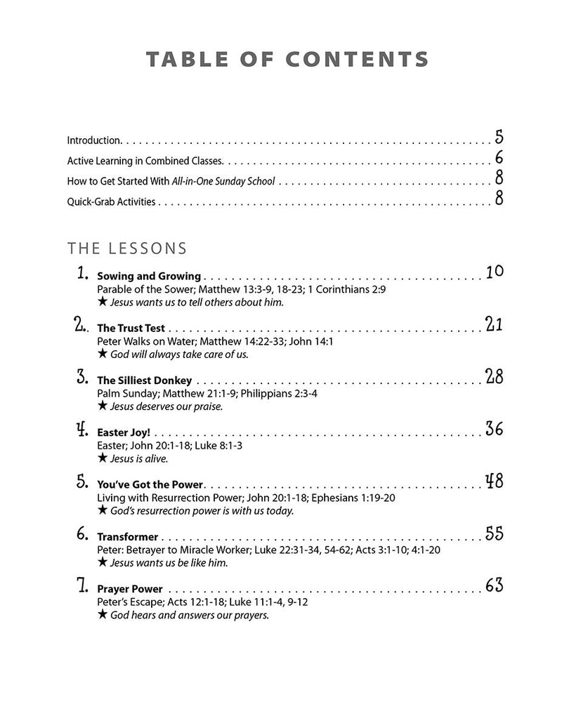 Allinone Sunday School For Ages 412 (Volume 3): When You Have Kids Of All Ages In One Classroom (Volume 3)