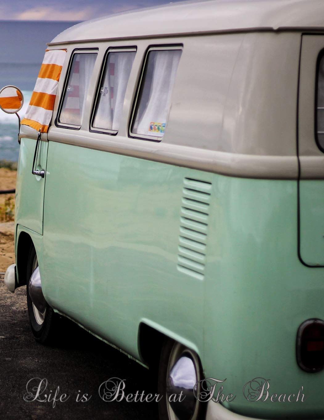 Life Is Better At The Beach: Vintage campervan composition notebook for recording thoughts, ideas and notes,Used
