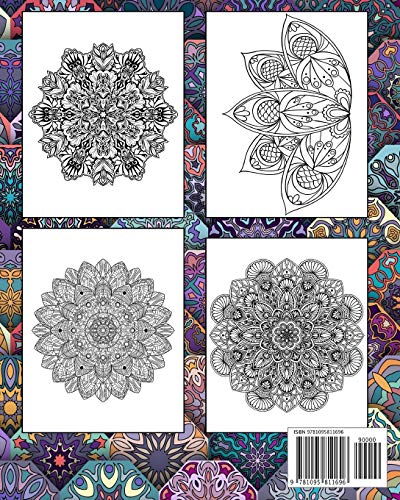 Mindful RELAXING coloring book: Mindful & Creative Calm Coloring Books For Adults:Book for Relaxation and Meditation ,Extra Larg,Used