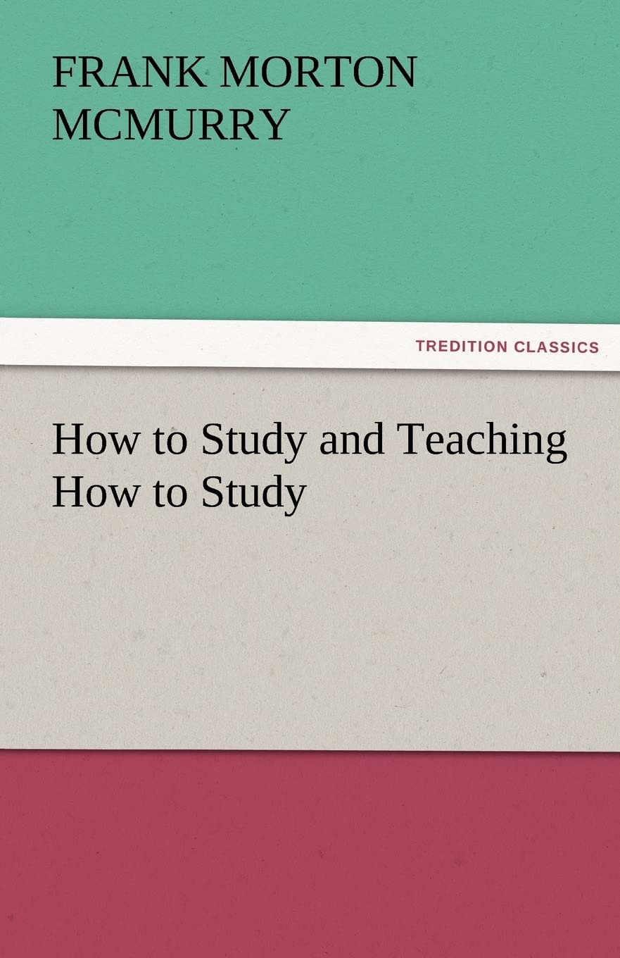 How to Study and Teaching How to Study,Used