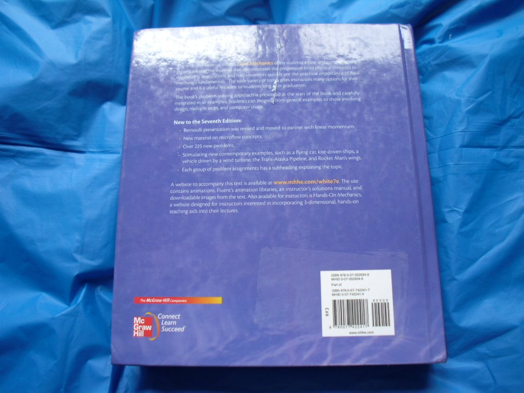 Fluid Mechanics (Mcgrawhill Series in Mechanical Engineering),Used