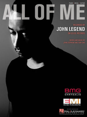 John Legend  All Of Me  Sheet Music Single,Used