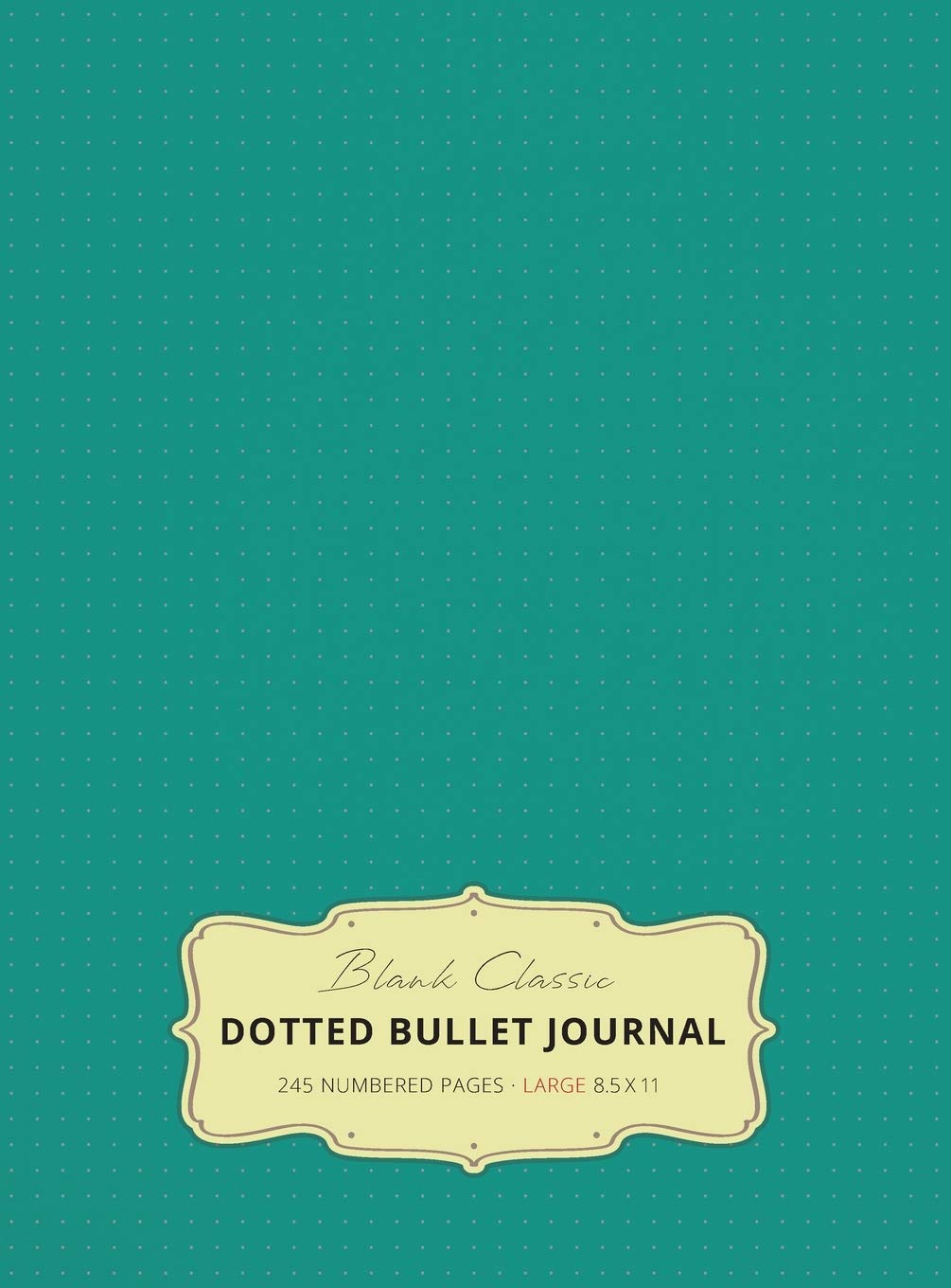 Large 8.5 x 11 Dotted Bullet Journal (Teal #7) Hardcover  245 Numbered Pages,Used
