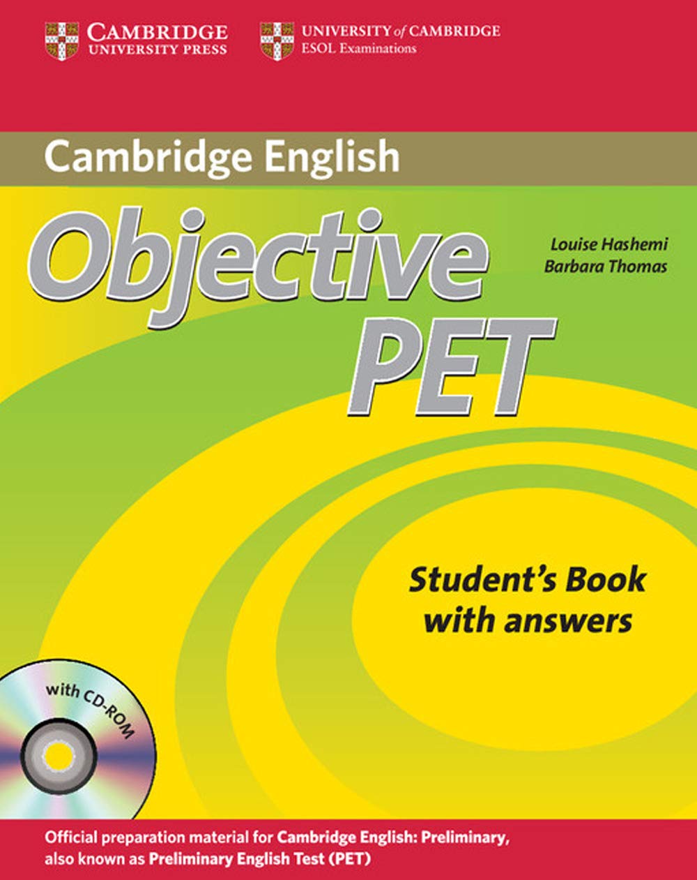 Objective PET Selfstudy Pack (Student's Book with answers with CDROM and Audio CDs(3)),Used