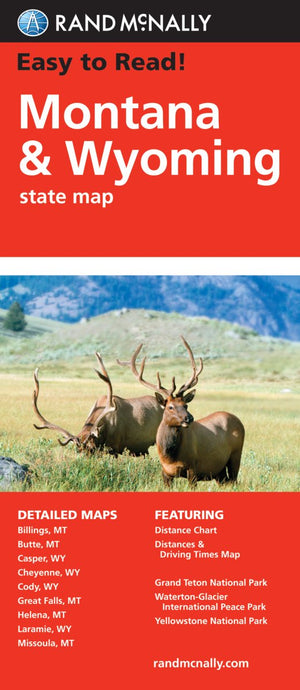 Easy To Read: Montana, Wyoming State (Rand Mcnally Easy to Read!),Used
