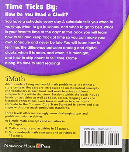 Time Ticks by: How Do You Read a Clock? (Imath Readers, Level a),Used
