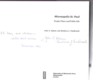 Minneapolis St. Paul: People, Place, and Public Life,Used