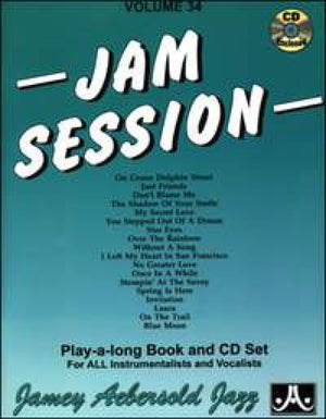 Jamey Aebersold Jazz  Jam Session, Vol 34: Book & 2 CDs (Jazz PlayALong for All Instrumentalists and Vocalists, Vol 34),Used