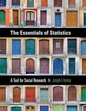 Cengage Learning Essentials of Statistics: A Tool for Social Research