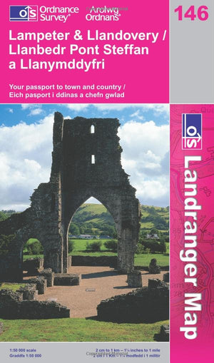 Lampeter and Llandovery (Landranger Maps) 146,Used