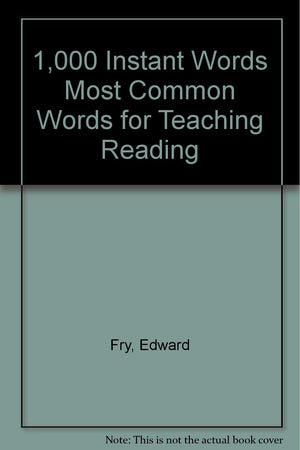 1,000 Instant Words Most Common Words for Teaching Reading,Used