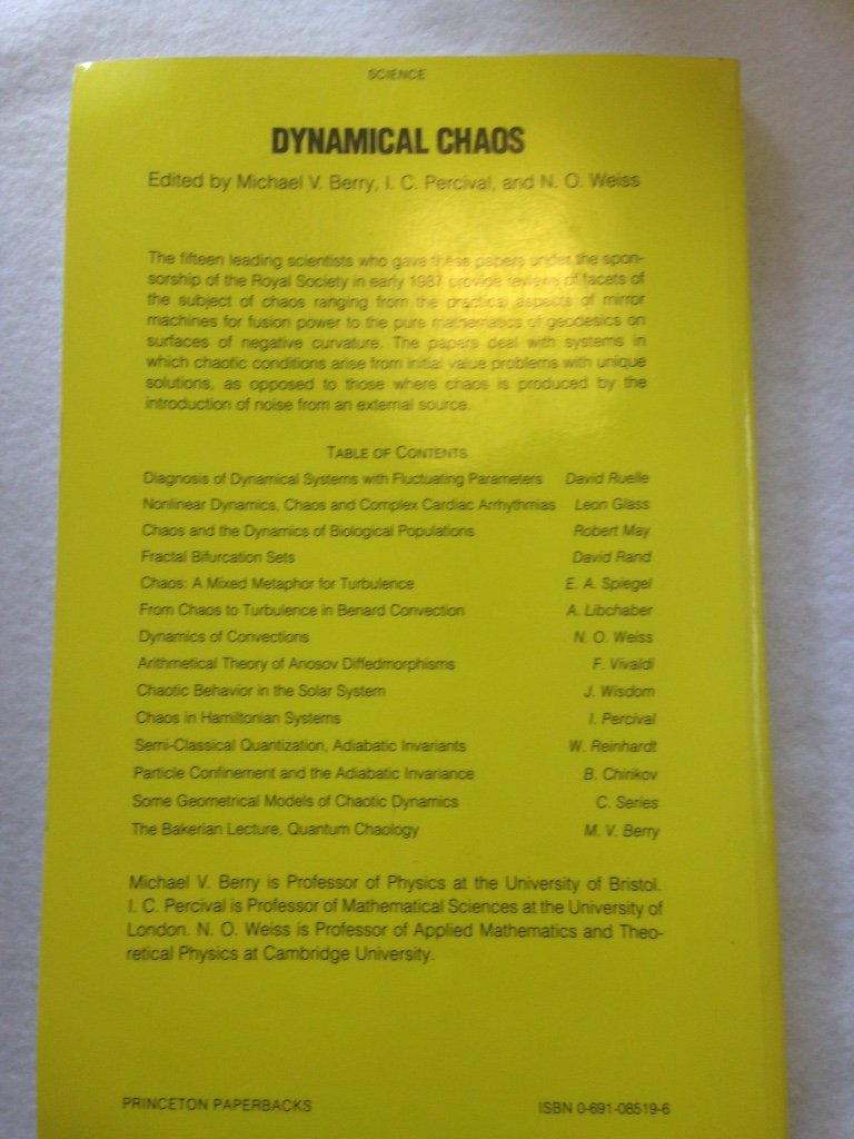 Dynamical Chaos (Princeton Legacy Library, 988)