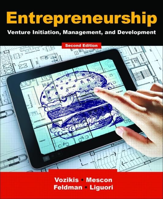 Entrepreneurship: Venture Initiation, Management and Development,Used