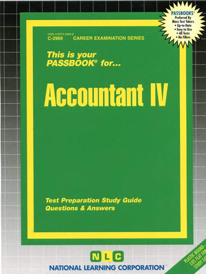 Accountant IV(Passbooks) (Career Examination Series),Used