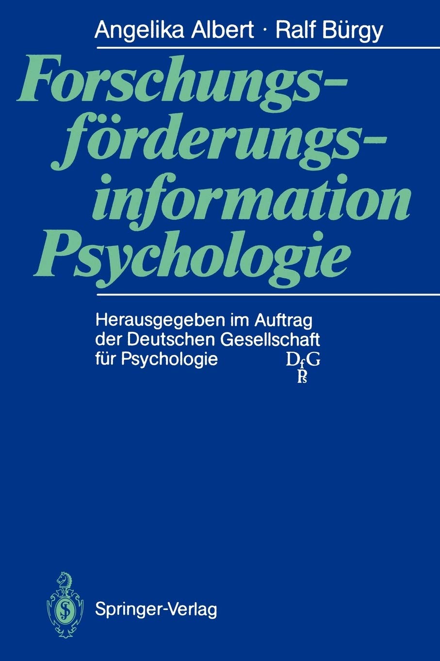 Forschungsfrderungsinformation Psychologie (German Edition),Used