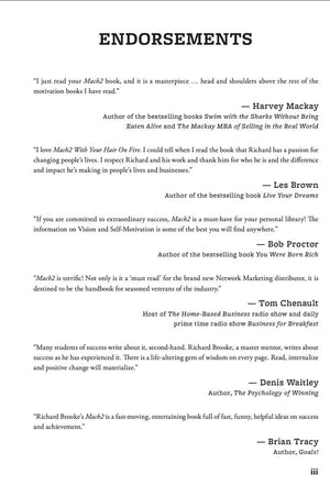 Richard Bliss Brooke'S Mach2: How To Master Selfmotivation & Stay On Fire For Life; Naturally Unleash Your Power Within; One Of,New