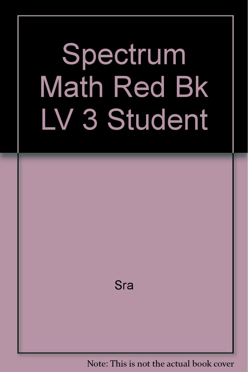 Spectrum Math Red Bk Lv 3 Student,Used