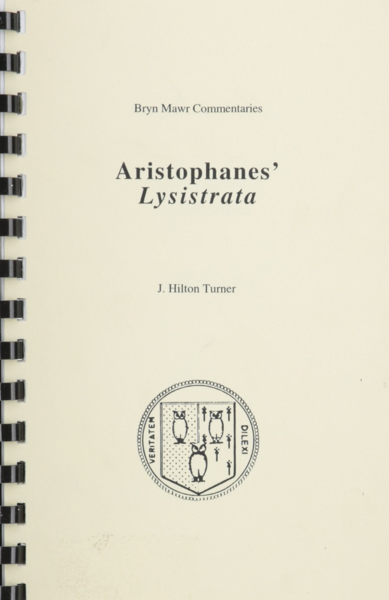 Lysistrata (Bryn Mawr Commentaries, Greek) (Ancient Greek And English Edition),Used