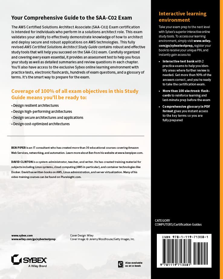 AWS Certified Solutions Architect Study Guide: Associate SAACO2 Exam (Aws Certified Solutions Architect Official: Associate Exa,Used