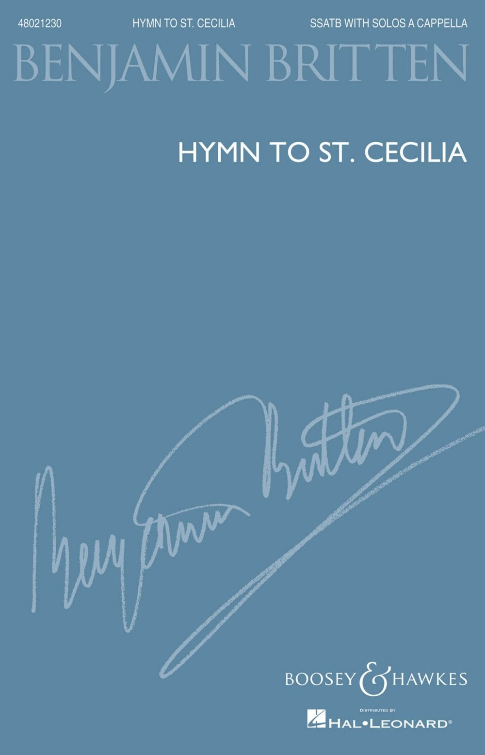 Hymn To St. Cecilia: Ssatb With Solos A Cappella,Used