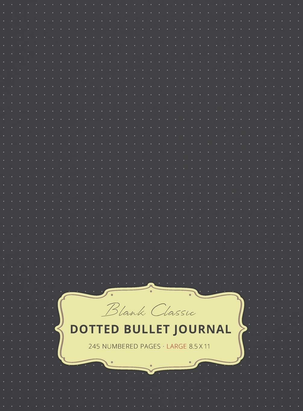 Large 8.5 x 11 Dotted Bullet Journal (Gray #2) Hardcover  245 Numbered Pages,Used