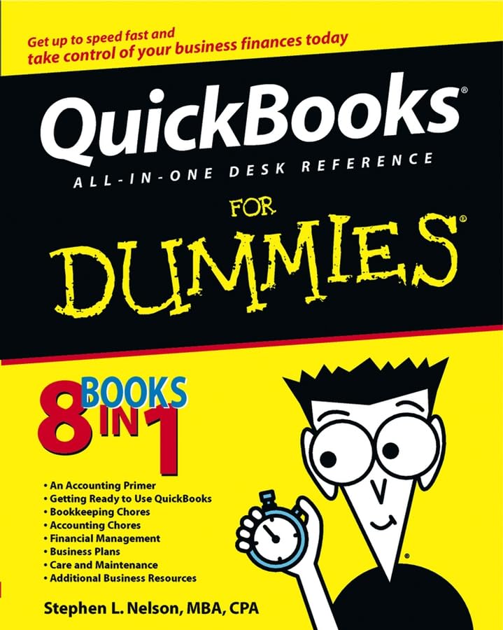QuickBooks AllinOne Desk Reference For Dummies,Used