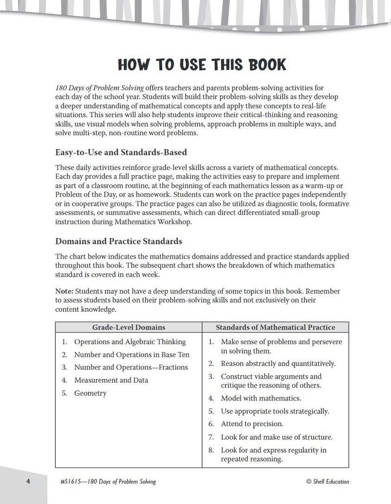 180 Days of Problem Solving for Third Grade  Build Math Fluency with this 3rd Grade Math Workbook (180 Days of Practice),Used