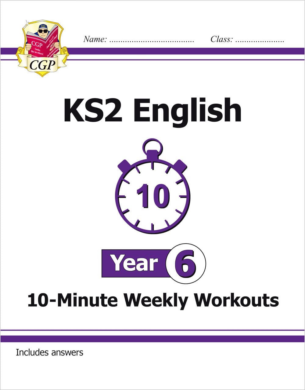 New KS2 English 10Minute Weekly Workouts  Year 6 (CGP KS2 English),Used