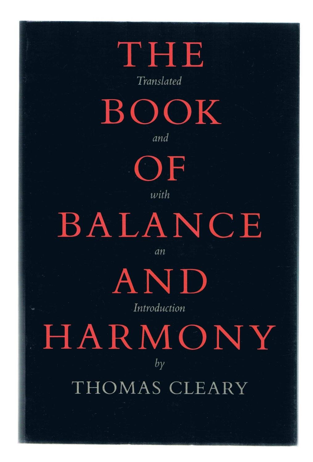 The Book of Balance and Harmony,Used