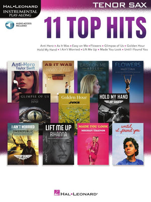 11 Top Hits for Tenor Sax Instrumental PlayAlong,New