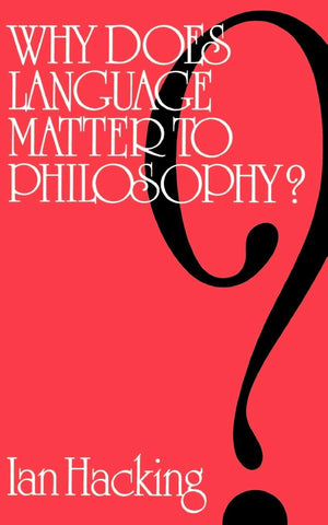 Why Does Language Matter to Philosophy?,Used