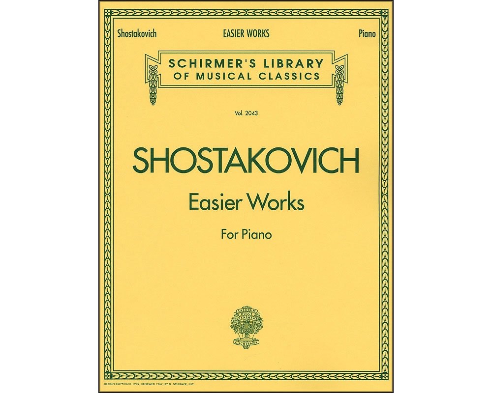 Easier Works: Schirmer Library of Classics Volume 2043 Piano Solo (Schirmer's Library of Musical Classics),New