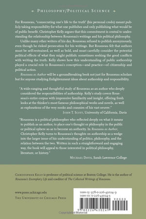 Rousseau as Author: Consecrating One's Life to the Truth,Used