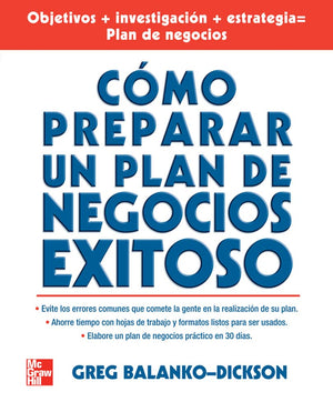 Como Preparar Un Plan De Negocios Exitoso (Spanish Edition),Used