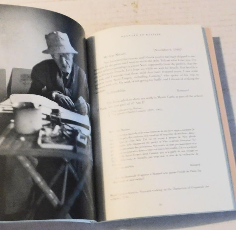 Bonnard/Matisse: Letters Between Friends,New