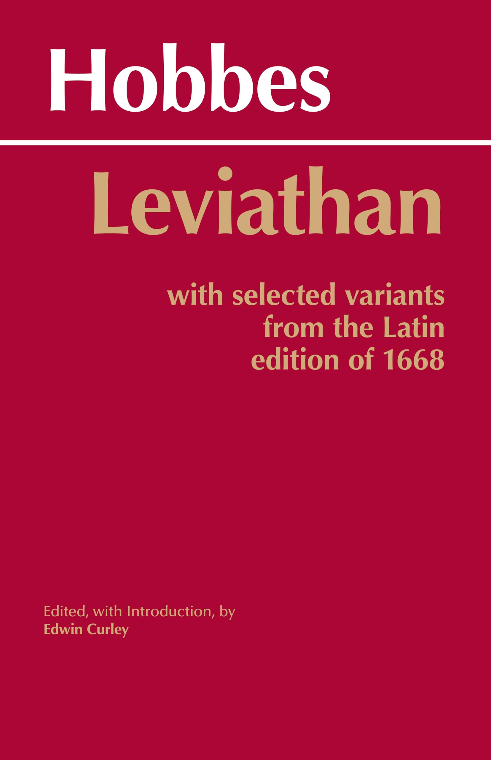 Leviathan: With selected variants from the Latin edition of 1668 (Hackett Classics),Used